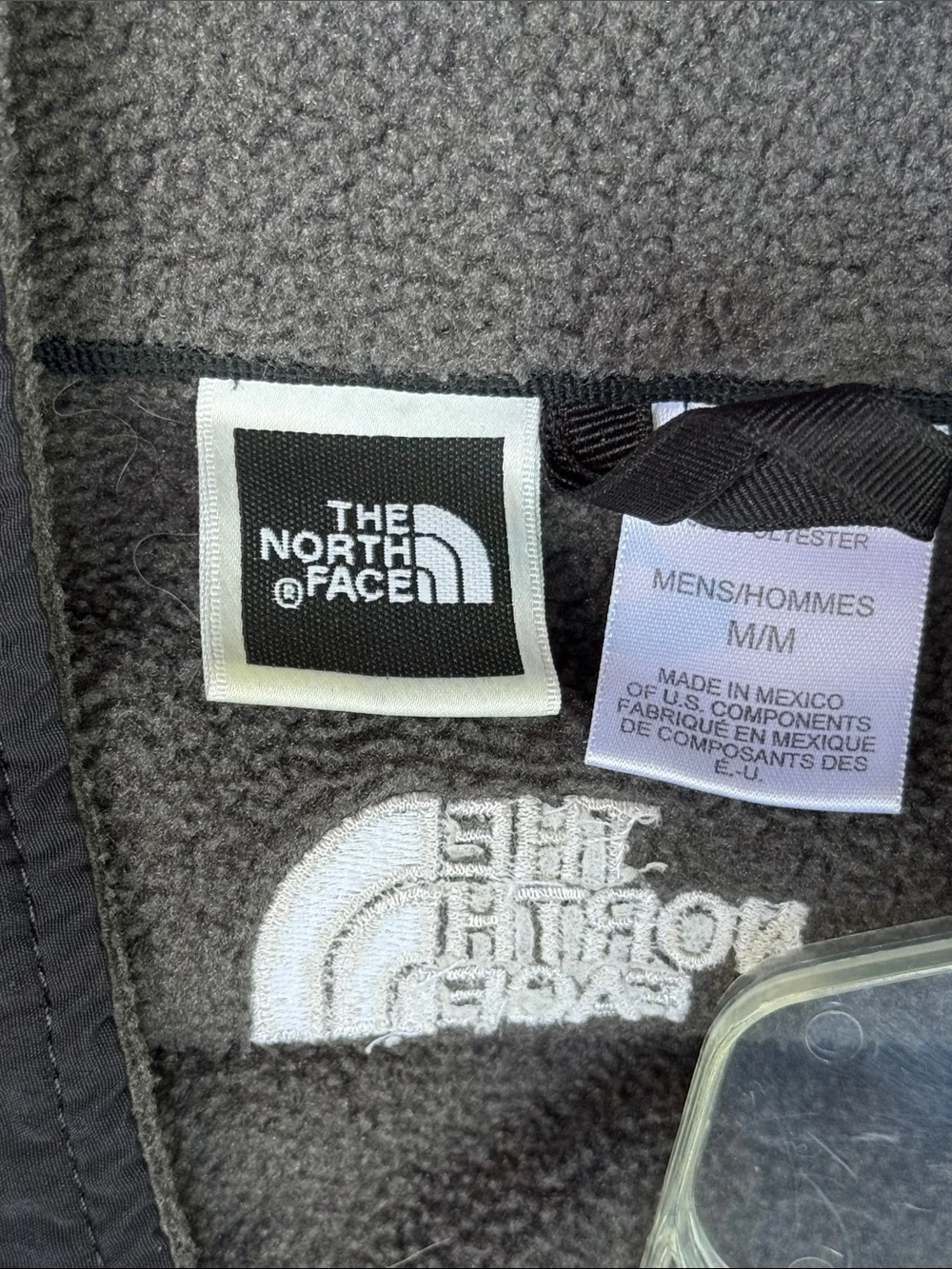 The North Face Grey Full Zip Fleece Jacket Sweatshirt Men’s size Medium